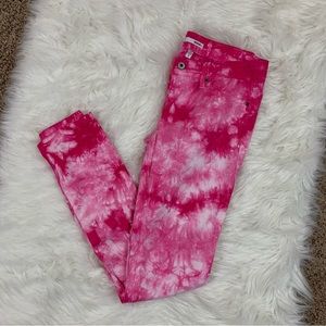 Bongo Pink Tie Dye Jeans